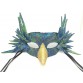 Женская карнавальная маска ручной работы "Яркая птица"