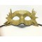 Женская золотая карнавальная маска ручной работы "Золотая птица"