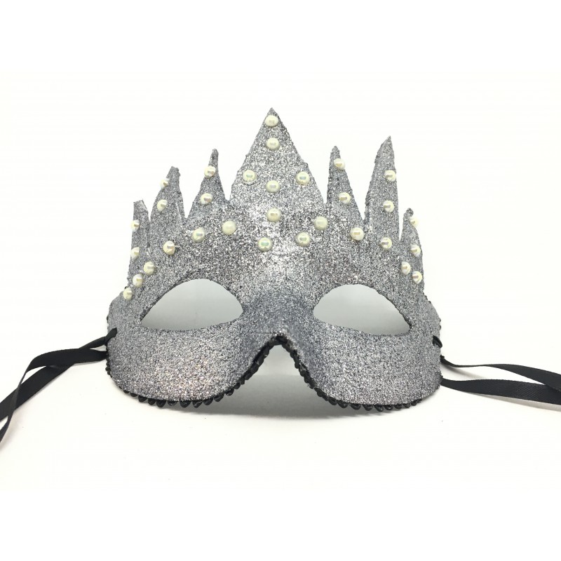 Карнавальная маска ручной работы "Снежная королева"