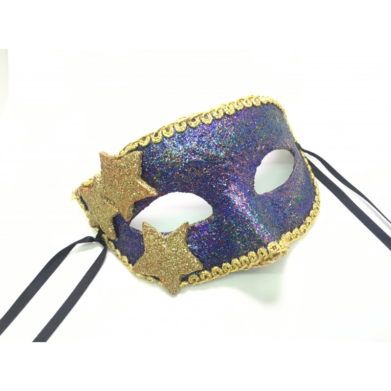 Карнавальная маска ручной работы "Звездопад"