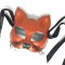 Эксклюзивная кожаная маска кошки "RED CAT" 