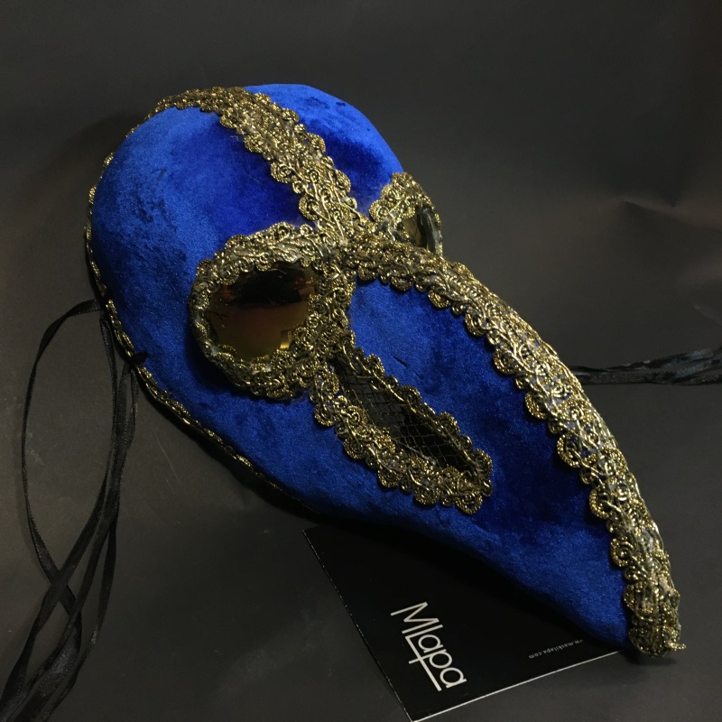 Эксклюзивная карнавальная венецианская маска "Чумной доктор" "DOTTORE" 