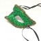 Карнавальная маска "Зеленые узоры"