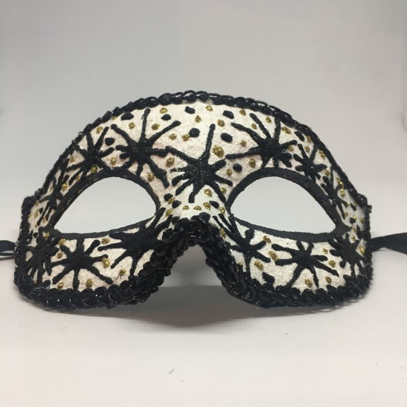 Карнавальная маска "Черные звезды"