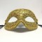 Карнавальная маска "Золотой плющ в золоте"